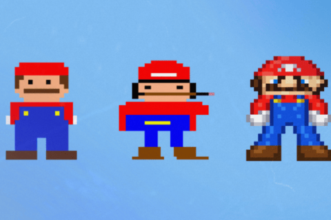 Voici à quoi ressemble Mario dans la tête des IA // Source : @TheMoonMidas