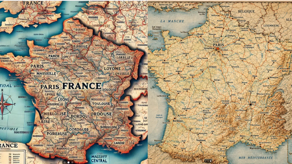 Carte de la France mars 2025 / août 2026 // Source : r/jaimelescartes Carte de la France mars 2025 / août 2026 // Source : r/jaimelescartes