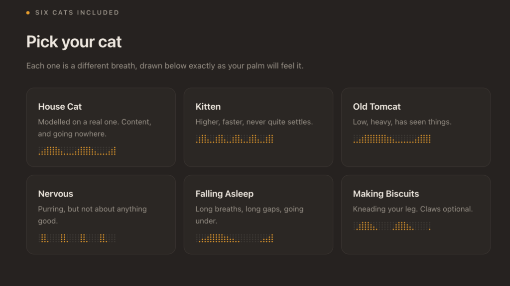 La version payante vous donne accès à six chats // Source : PurrPad La version payante vous donne accès à six chats // Source : PurrPad