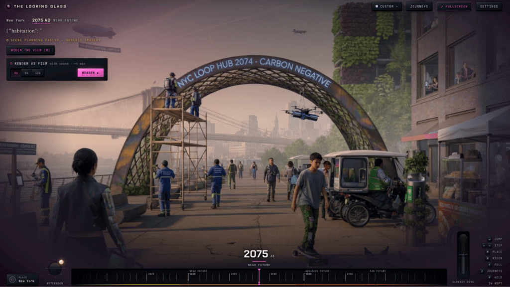 New York en 2075 // Source : The Looking Glass New York en 2075 // Source : The Looking Glass