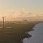 Vue d'artiste de la Spacebase. Source : SpaceX Vue d'artiste de la Spacebase. Source : SpaceX