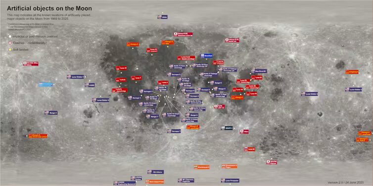 débris lune débris lune