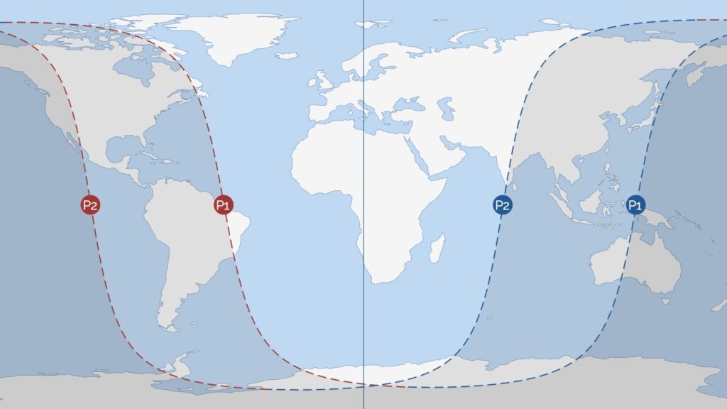 Carte de l'éclipse du 20 février 2027. // Source : IMCCE Carte de l'éclipse du 20 février 2027. // Source : IMCCE