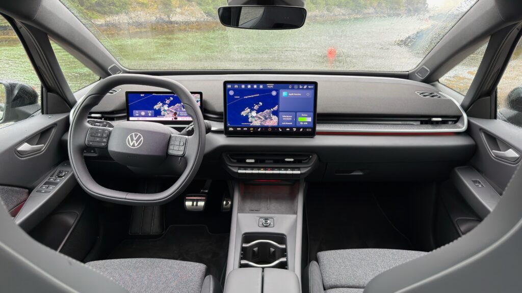 La Volkswagen ID.3 Neo à l'essai. // Source : Robin San Vicente pour Numerama La Volkswagen ID.3 Neo à l'essai. // Source : Robin San Vicente pour Numerama