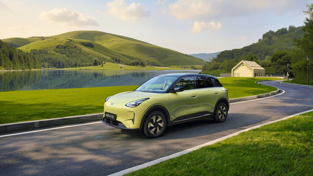 La Geely E2. // Source : Geely La Geely E2. // Source : Geely