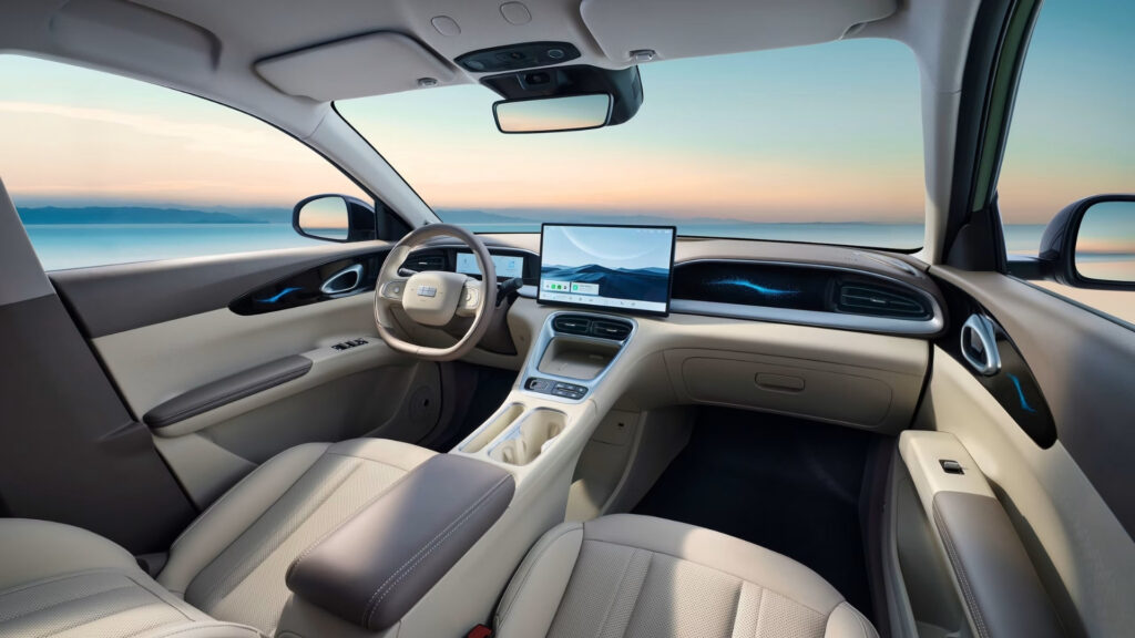 La Geely E2. // Source : Geely La Geely E2. // Source : Geely