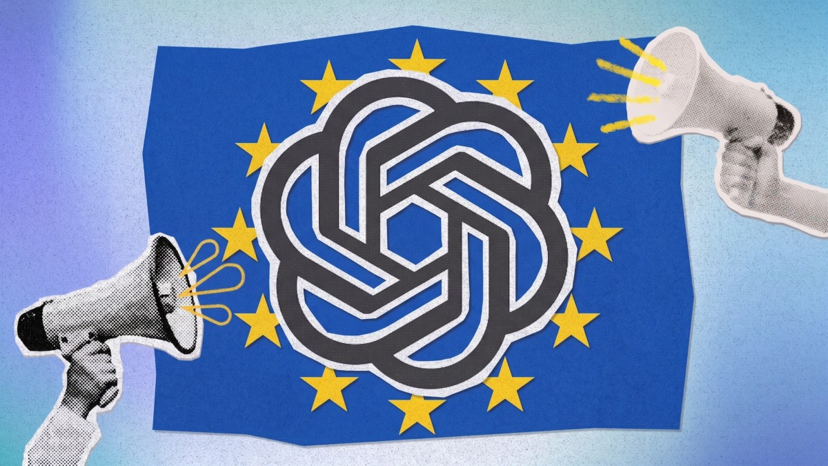ChatGPT et l'union européenne // Source : Numerama avec Gemini ChatGPT et l'union européenne // Source : Numerama avec Gemini
