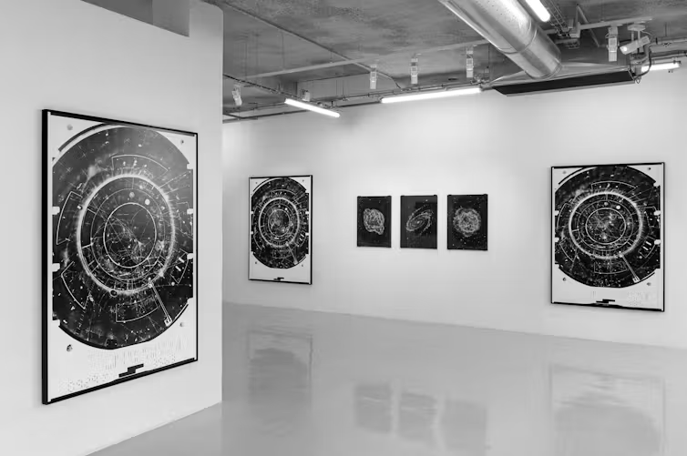 Hugo Deverchère, <em>The Afterimage PT.1</em>, galerie Sator – Romainville, 2025 Hugo Deverchère, <em>The Afterimage PT.1</em>, galerie Sator – Romainville, 2025