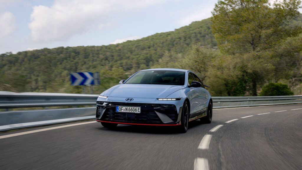La Hyundai Ioniq 6 N. // Source : Hyundai La Hyundai Ioniq 6 N. // Source : Hyundai