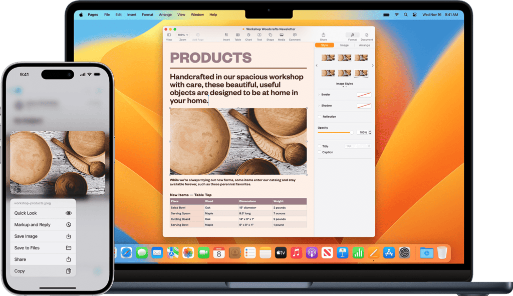 Universal Clipboard chez Apple. Universal Clipboard chez Apple.