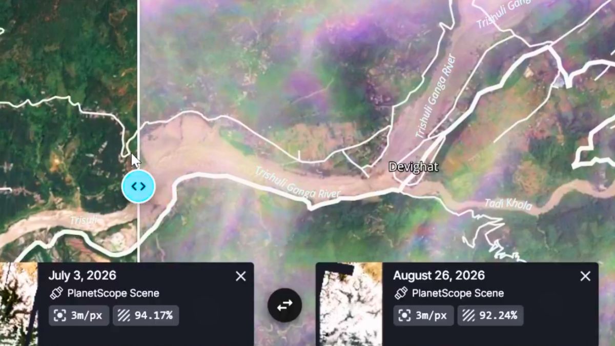 La catastrophe au Népal. // Source : Via X @NDRRMA_Nepal (image recadrée) La catastrophe au Népal. // Source : Via X @NDRRMA_Nepal (image recadrée)