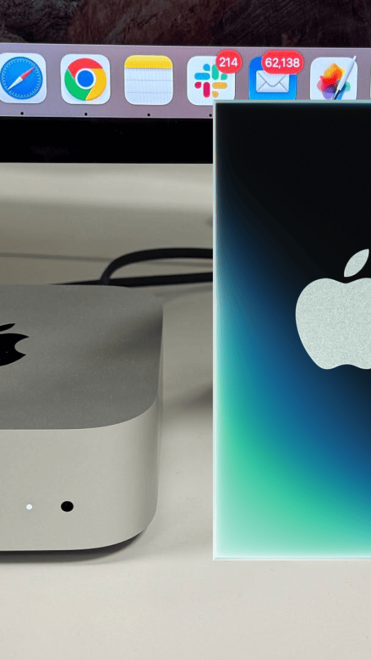 Mac mini et puce M6. // Source : Numerama