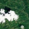 Le 26 août 2026, image satellite au Népal. // Source : Via X @planet