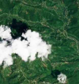 Le 26 août 2026, image satellite au Népal. // Source : Via X @planet
