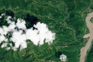 Le 26 août 2026, image satellite au Népal. // Source : Via X @planet Le 26 août 2026, image satellite au Népal. // Source : Via X @planet