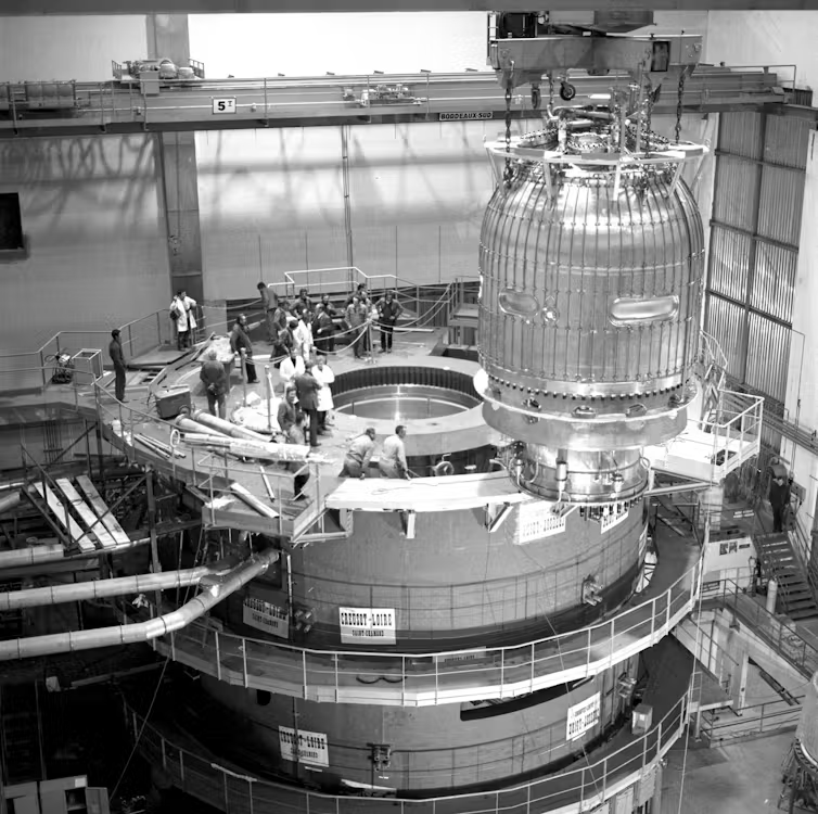 Vue de BEBC au CERN au début des années 1970 Vue de BEBC au CERN au début des années 1970