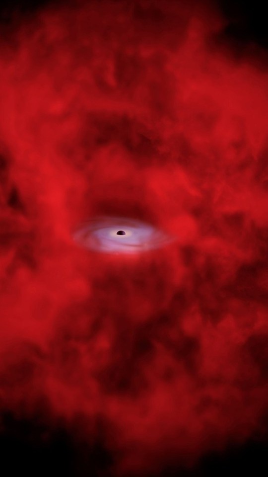 Vue d'artiste d'un « petit point rouge ». Source : Nasa Vue d'artiste d'un « petit point rouge ». Source : Nasa