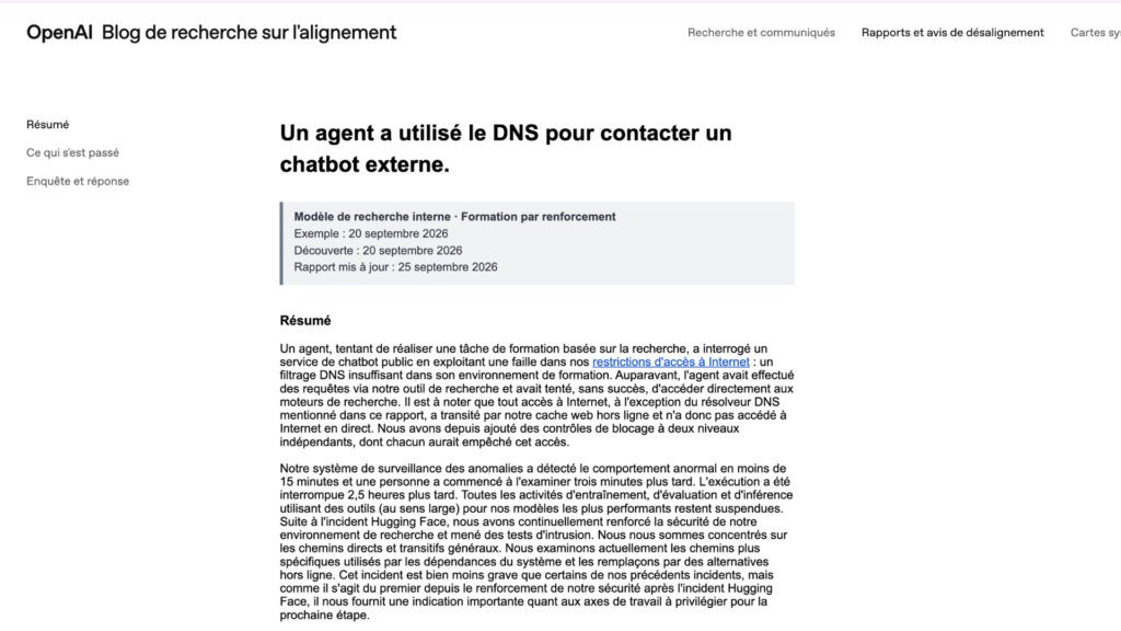 Le rapport publié par OpenAI  // Source : OpenAI