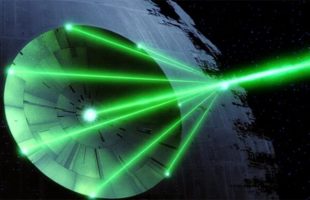 L'étoile de la mort. // Source : Star Wars IV