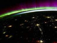 Aurores boréales vues depuis l'ISS. // Source : Via X @Astro_Jessica (image recadrée) Aurores boréales vues depuis l'ISS. // Source : Via X @Astro_Jessica (image recadrée)