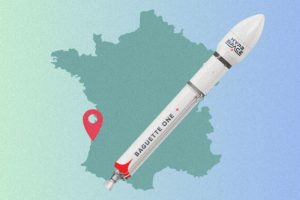 Baguette One. // Source : Dossier de presse HyPrSpace ; montage Numerama avec Canva Baguette One. // Source : Dossier de presse HyPrSpace ; montage Numerama avec Canva