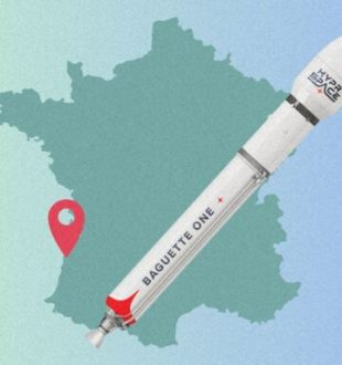 Baguette One. // Source : Dossier de presse HyPrSpace ; montage Numerama avec Canva Baguette One. // Source : Dossier de presse HyPrSpace ; montage Numerama avec Canva