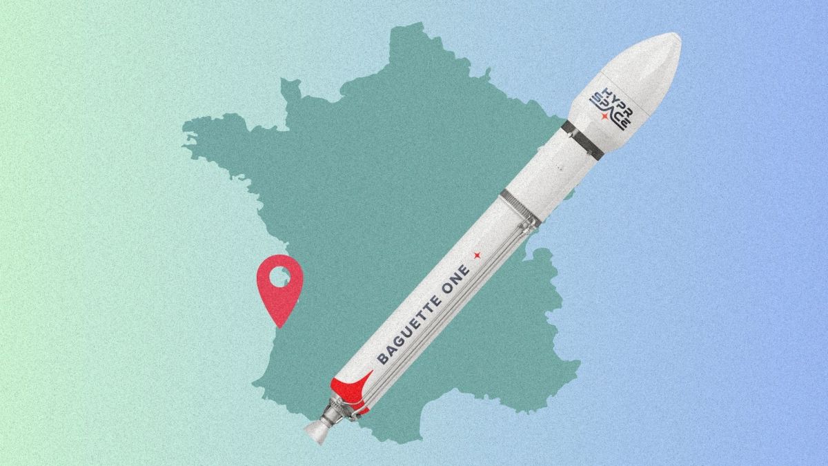 Baguette One. // Source : Dossier de presse HyPrSpace ; montage Numerama avec Canva Baguette One. // Source : Dossier de presse HyPrSpace ; montage Numerama avec Canva