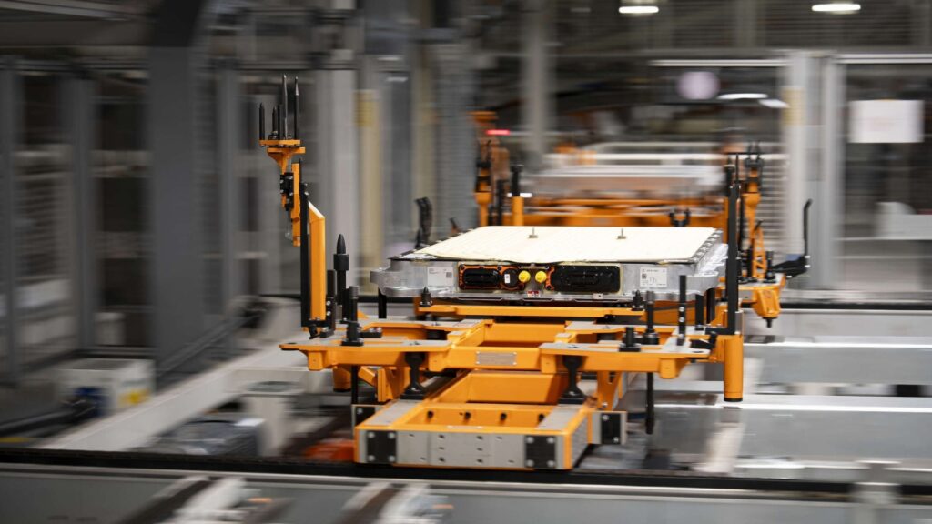 Une batterie pour la Volkswagen ID Polo. // Source : Volkswagen Une batterie pour la Volkswagen ID Polo. // Source : Volkswagen