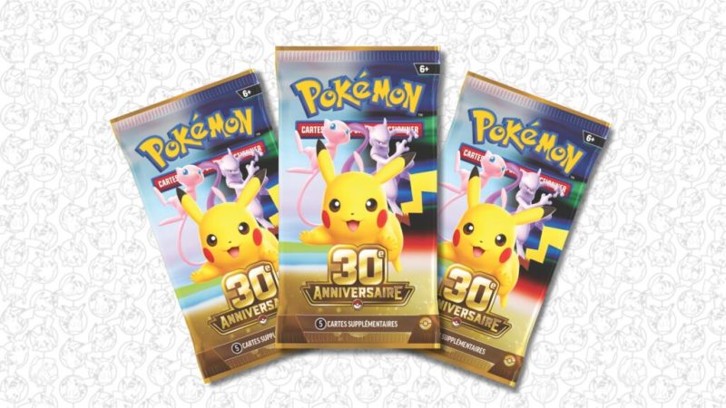 Cartes Pokémon 30ᵉ anniversaire : tous les liens pour surveiller les réassorts des coffrets
