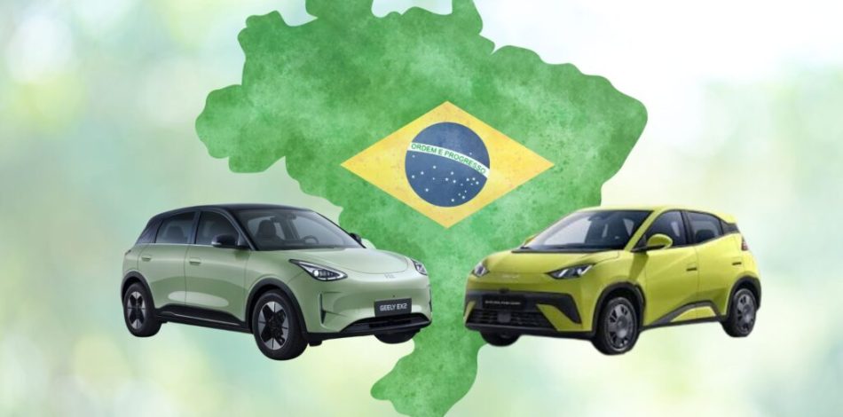 Voitures électriques au Brésil // Source : Montage Numerama Voitures électriques au Brésil // Source : Montage Numerama