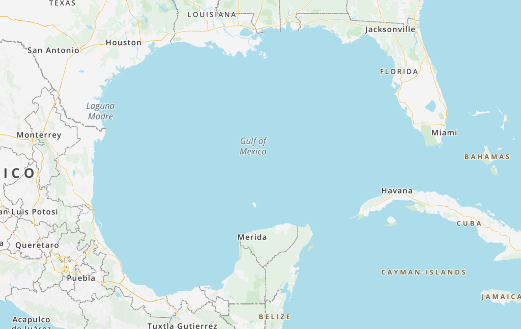 MapQuest continue d'ailleurs d'afficher « Gulf of Mexico » comme unique appellation, en dépit d'un autre décret de Donald Trump imposant son renommage en « Gulf of America ». // Source : Capture d'écran Numerama