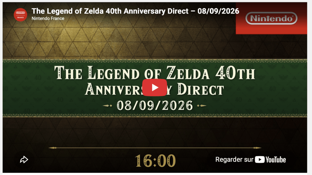 Nintendo Direct des 40 ans de The Legend of Zelda // Source : Nintendo Nintendo Direct des 40 ans de The Legend of Zelda // Source : Nintendo