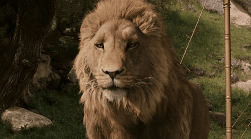 Aslan dans Narnia // Source : Disney