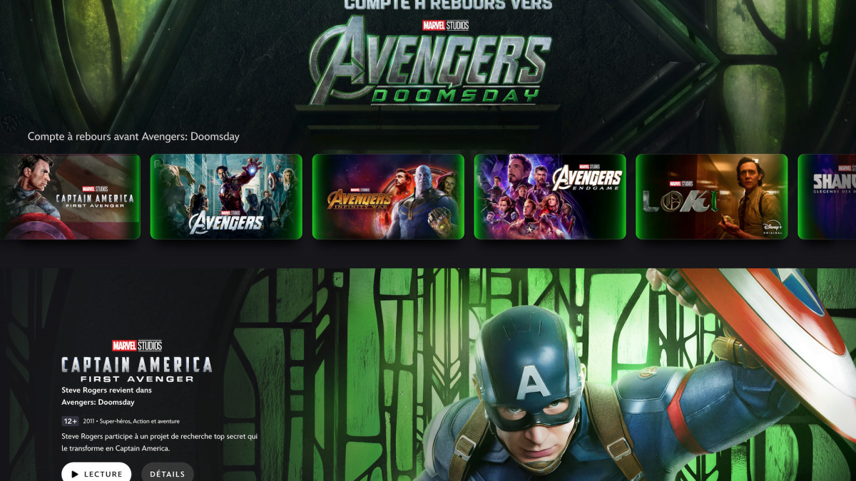 Pourquoi des films Marvel sont habillés en vert dans Disney+ ?