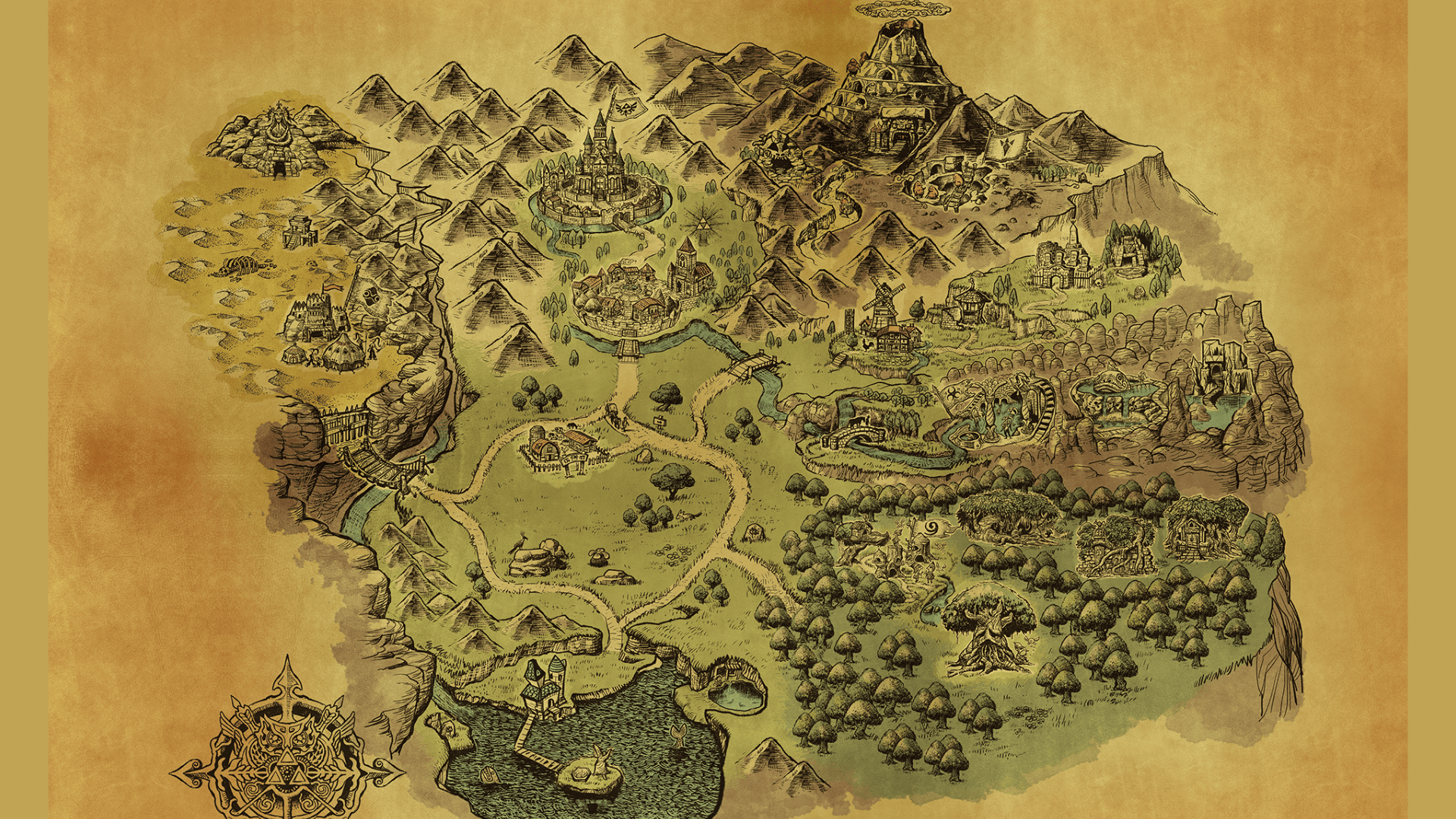 La nouvelle carte d'Hyrule