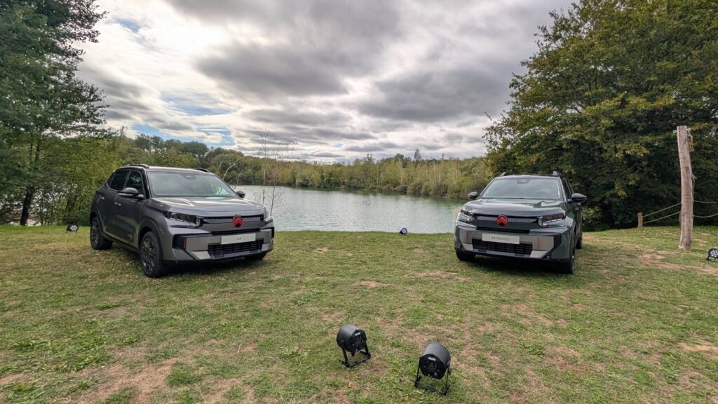 Citroën ë-C3 et ë-C3 Aircross Outdoor // Source : Raphaelle Baut pour Numerama Citroën ë-C3 et ë-C3 Aircross Outdoor // Source : Raphaelle Baut pour Numerama