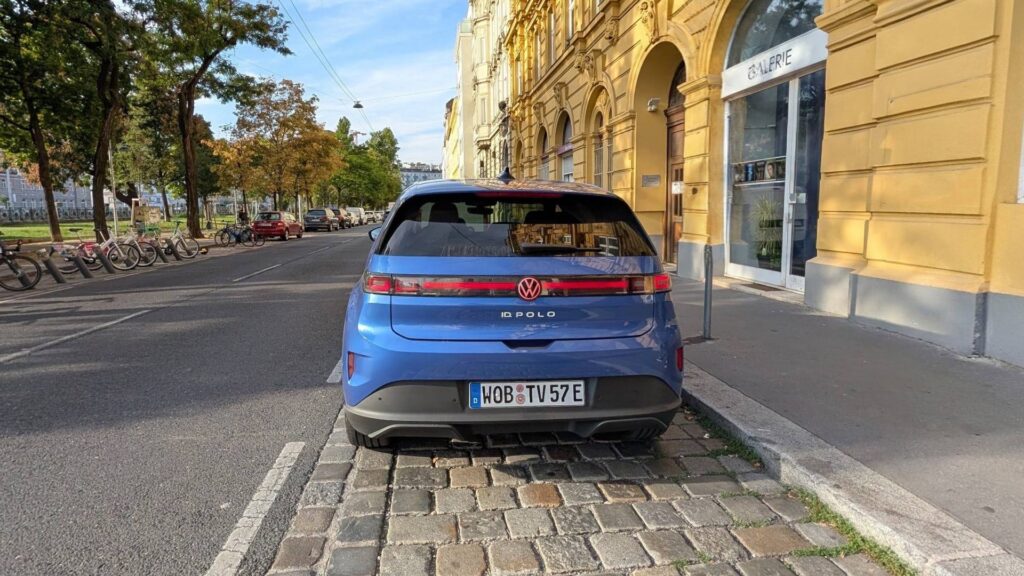 Essai Volkswagen ID. Polo // Source : Raphaelle Baut pour Numerama Essai Volkswagen ID. Polo // Source : Raphaelle Baut pour Numerama
