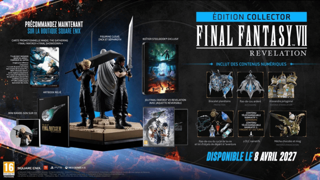 L'édition Collector de Final Fantasy VII Revelation // Source : Square Enix L'édition Collector de Final Fantasy VII Revelation // Source : Square Enix