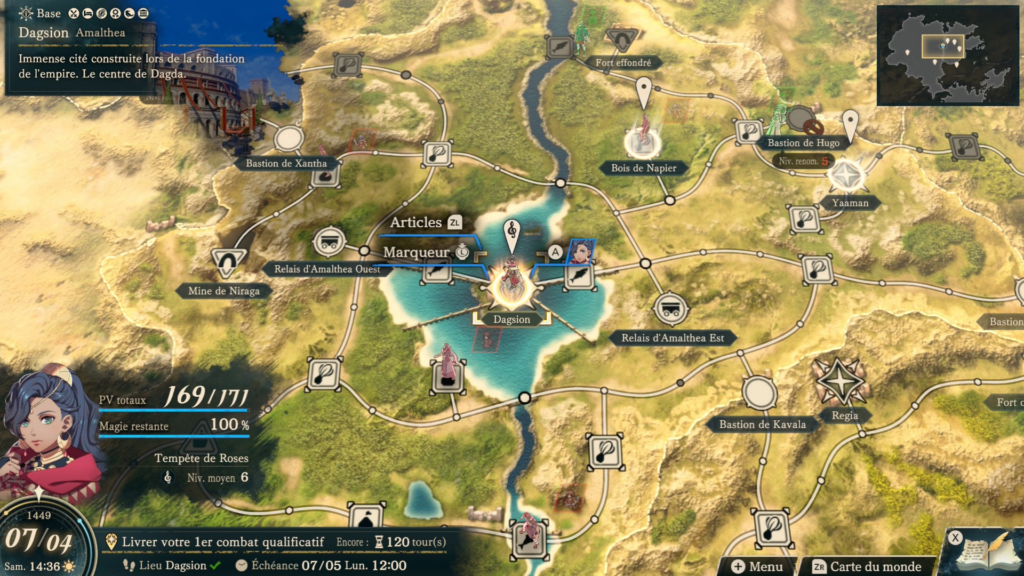 Un petit aperçu de la carte, qui s'étale bien plus au fur et à mesure de la progression. // Source : Capture Switch 2 Un petit aperçu de la carte, qui s'étale bien plus au fur et à mesure de la progression. // Source : Capture Switch 2