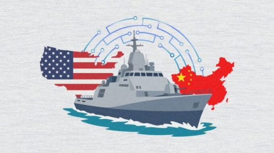 L'erreur d'une IA aurait pu déclencher une guerre États-Unis/Chine. // Source : Montage Numerama avec Canva L'erreur d'une IA aurait pu déclencher une guerre États-Unis/Chine. // Source : Montage Numerama avec Canva