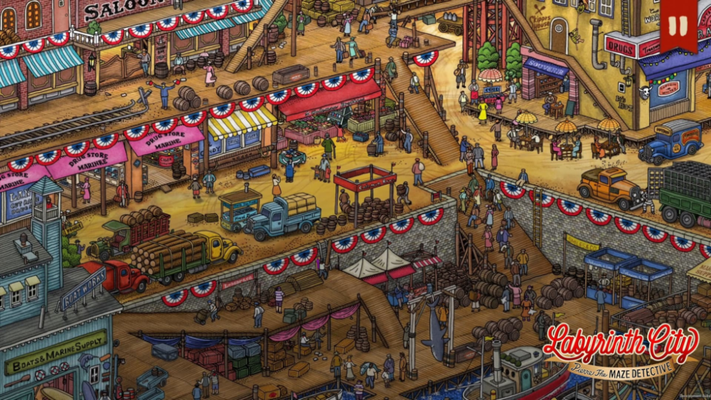 Labyrinth City Pierre the Maze Detective // Source : Darjeeling
