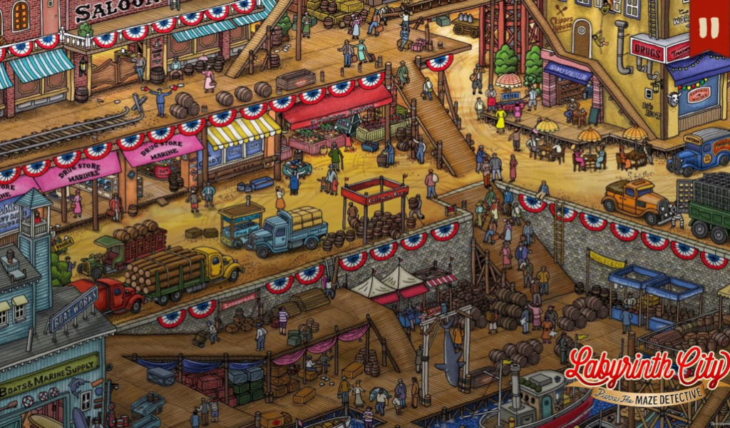 Labyrinth City Pierre the Maze Detective // Source : Darjeeling
