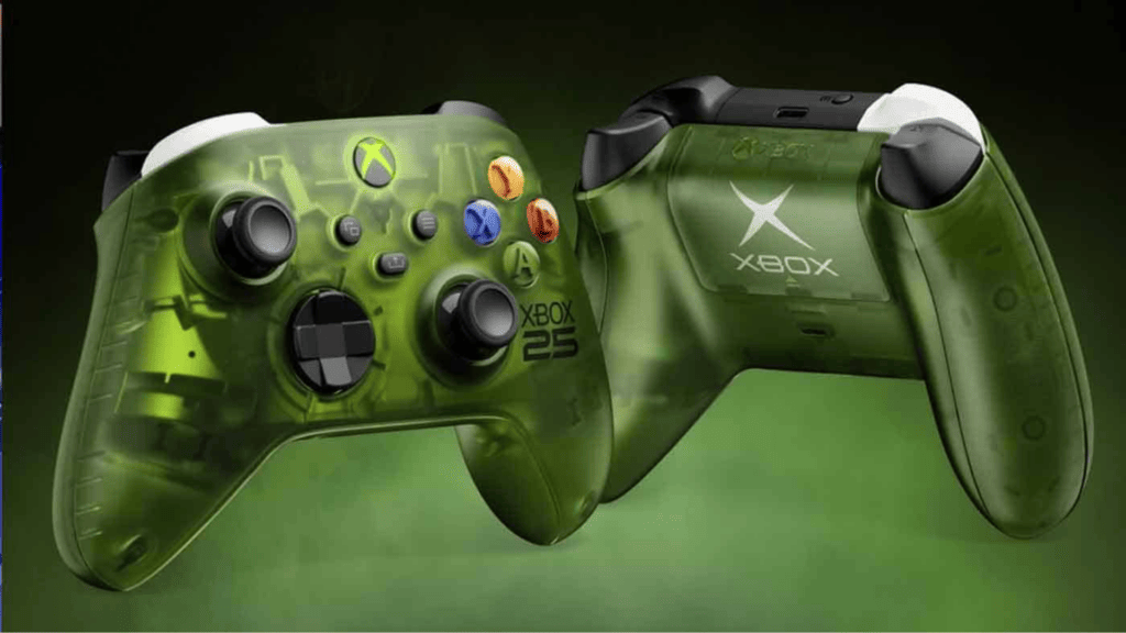 La manette Xbox spéciale 25e anniversaire // Source : Microsoft La manette Xbox spéciale 25e anniversaire // Source : Microsoft