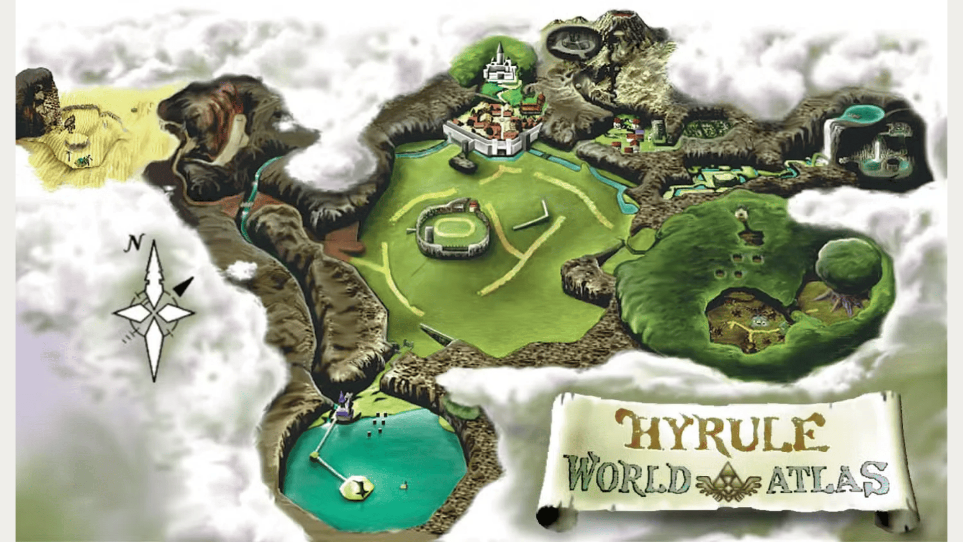 L'ancienne carte d'Hyrule