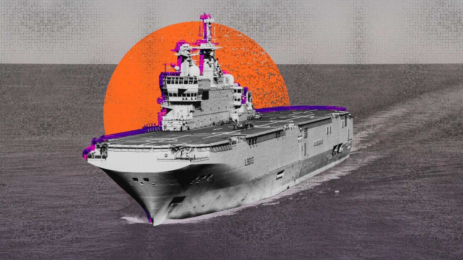 Le Rampart, la nouvelle arme anti-drones de la Marine nationale, repéré sur le Mistral avant son départ pour l’Afrique