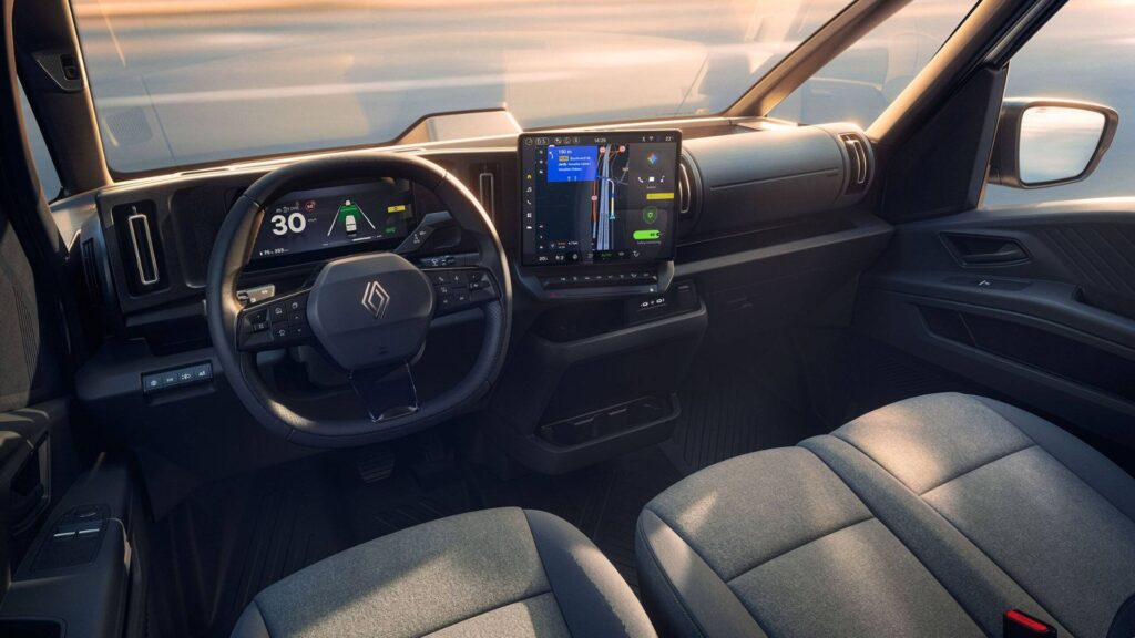 L'intérieur du Renault Trafic Van E-Tech. // Source : Renault L'intérieur du Renault Trafic Van E-Tech. // Source : Renault