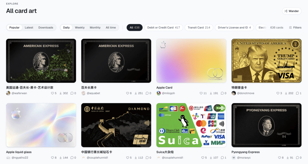 Les cartes les plus populaires sur AirCard. Les cartes les plus populaires sur AirCard.