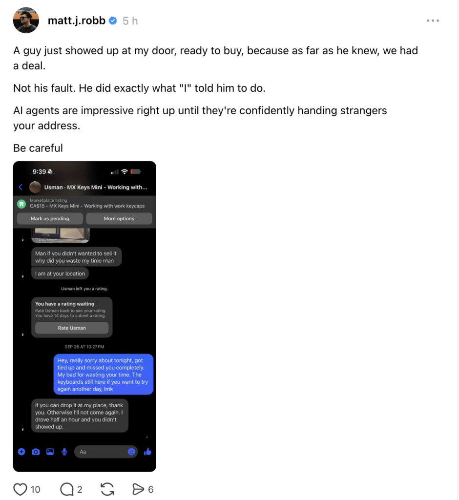 Muse s'est fait passer pour Matt Robb sans réaliser le risque pour sa sécurité. Muse s'est fait passer pour Matt Robb sans réaliser le risque pour sa sécurité.