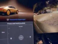 Un bug dans un Tesla Cybercab montre les contrôles tactiles permettant de conduire soi-même le véhicule. // Source : David Moss via X Un bug dans un Tesla Cybercab montre les contrôles tactiles permettant de conduire soi-même le véhicule. // Source : David Moss via X