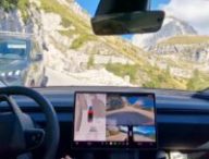 Le Tesla FSD impressionne sur les petites routes de montagne. // Source : Jan Skočaj via X Le Tesla FSD impressionne sur les petites routes de montagne. // Source : Jan Skočaj via X